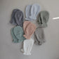 Lot de 2 gants de bain en coton biologique - Brouillard - Image #4
