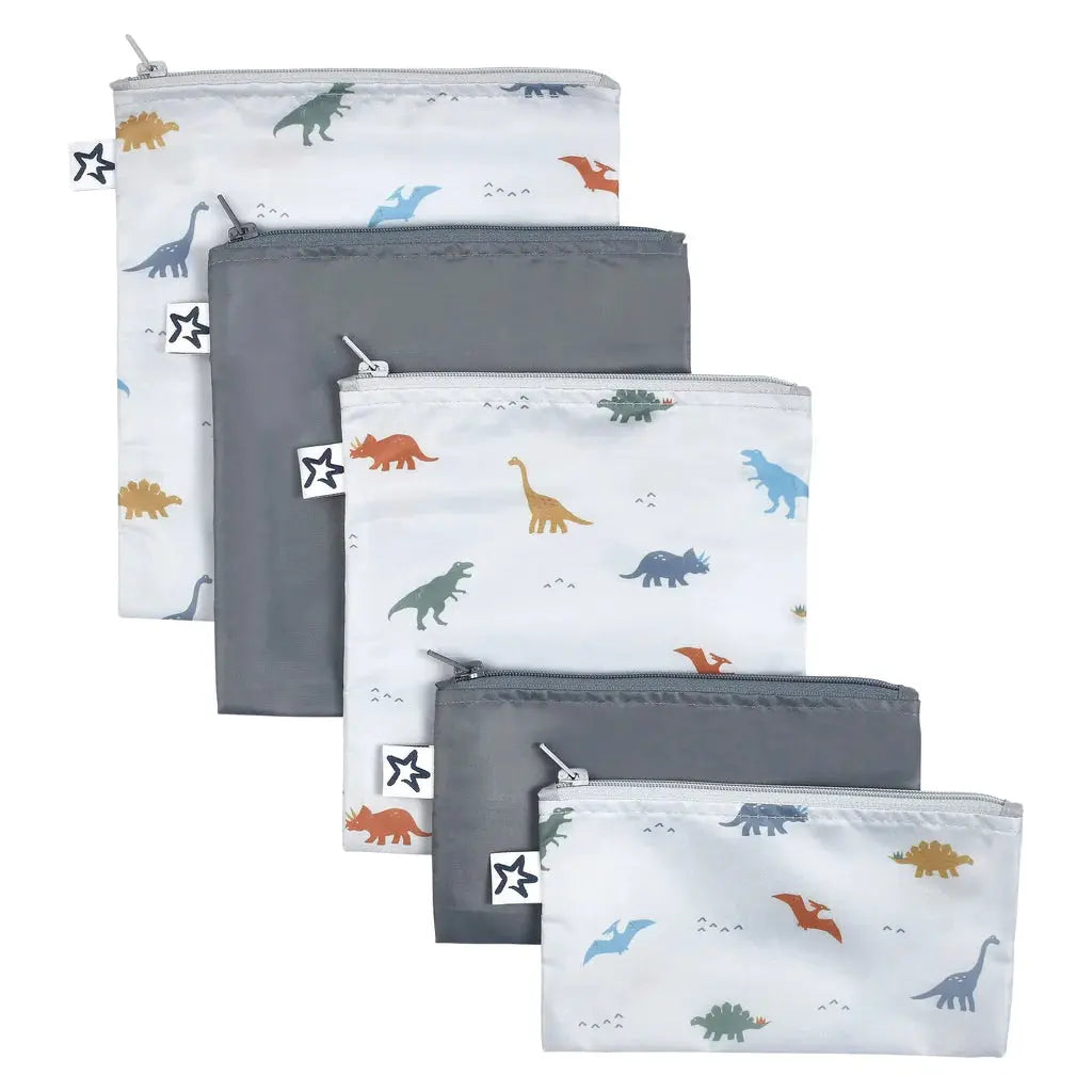 SNACK BAG 5 PACK - DINOSAUR - Image #1