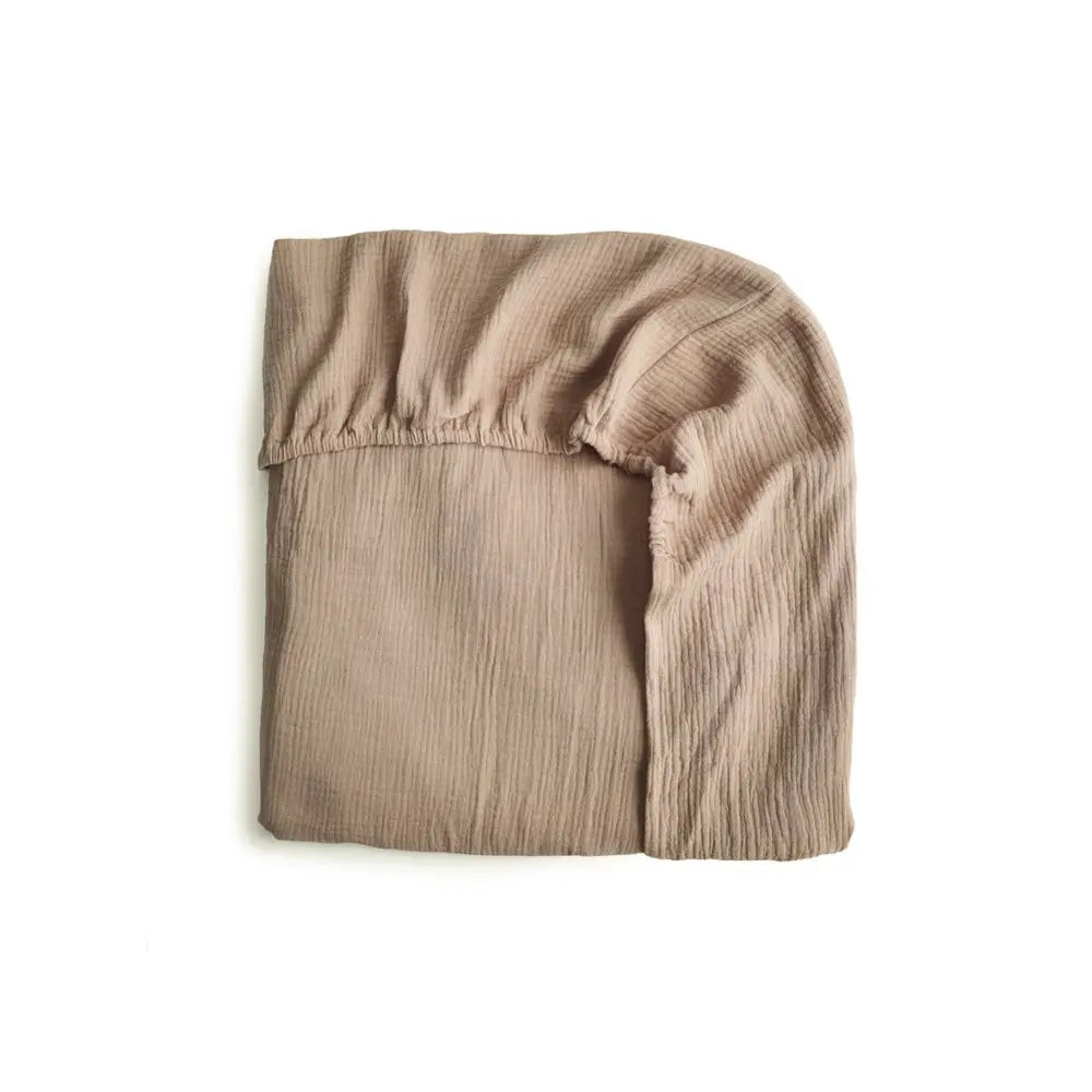 Drap pour Lit de Bébé Mushie - Petit - Naturel - Image #2