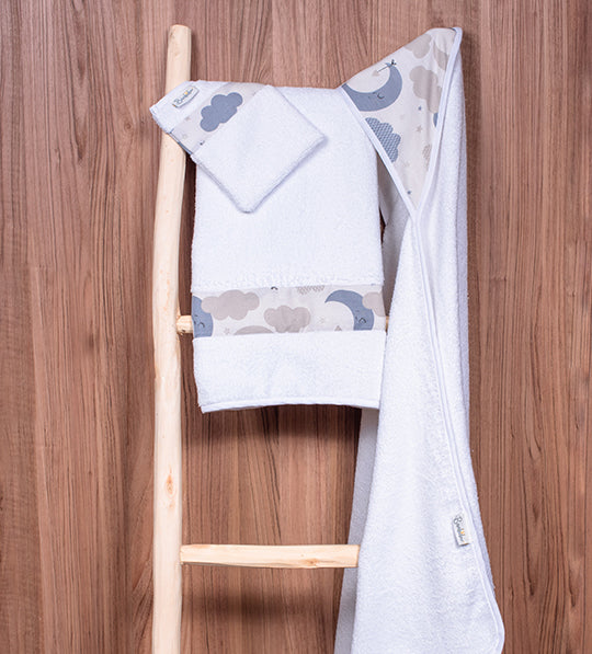 Set de bain Lune et nuage
