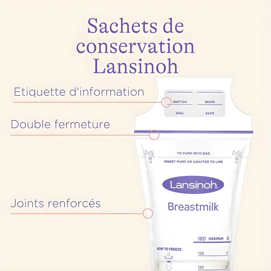Lansinoh – Sachets de Conservation du Lait Maternel