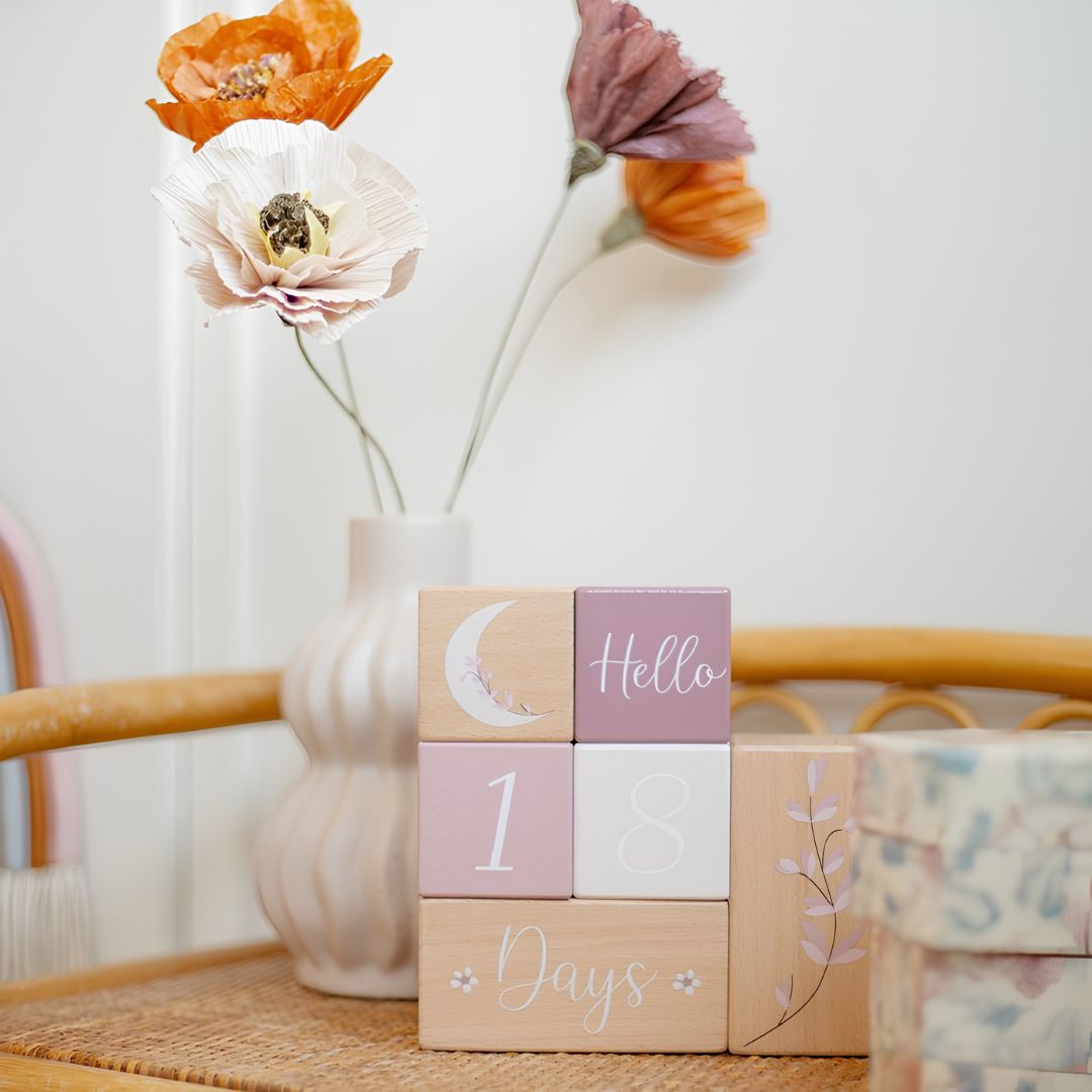Blocs Étapes Bébé - Rose