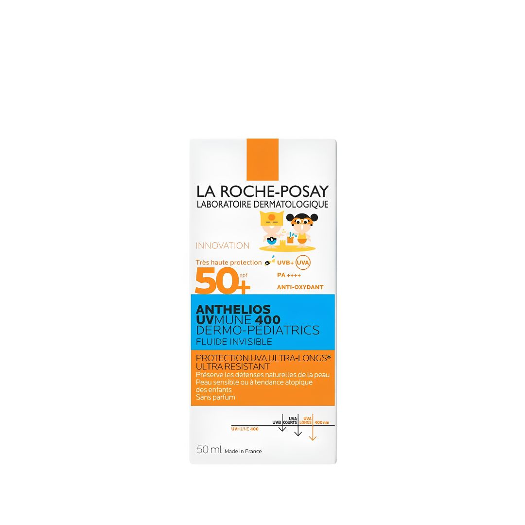LA ROCHE-POSAY – Anthelios UVMUNE 400 Dermo-Pediatrics Fluide Solaire Invisible SPF50+ – 50ml