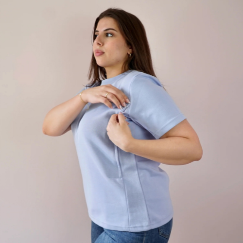 T-Shirt d'allaitement Lavande