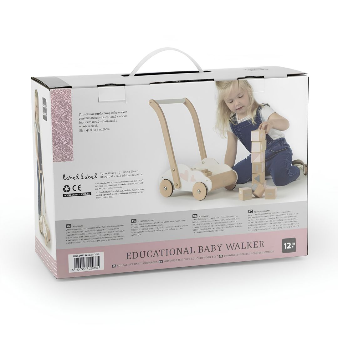 Chariot Éducatif pour Bébé - Rose