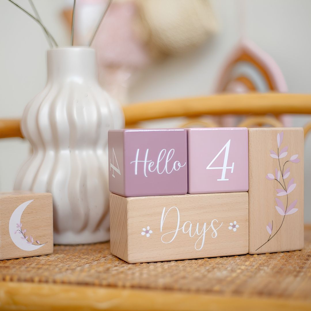 Blocs Étapes Bébé - Rose
