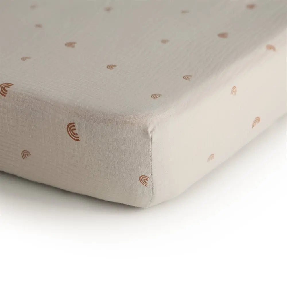 Drap pour Lit de Bébé Mushie - Petit - Naturel (Copie) - Image #3