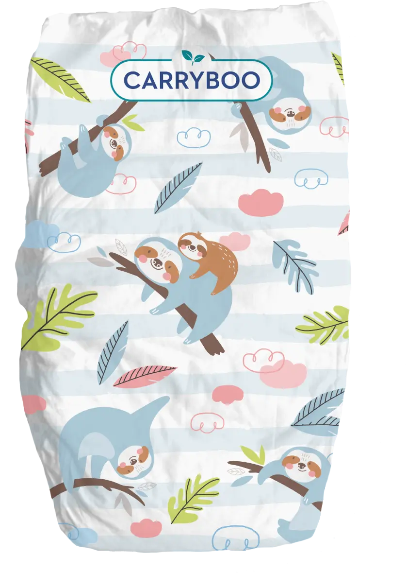 CARRYBOO-Couches bébé écologiques T2 (3-6 Kg) x 56 pièces - Image #6