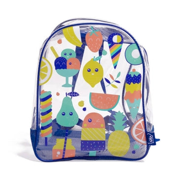 BACKPACK PLAGE BLUE PINK