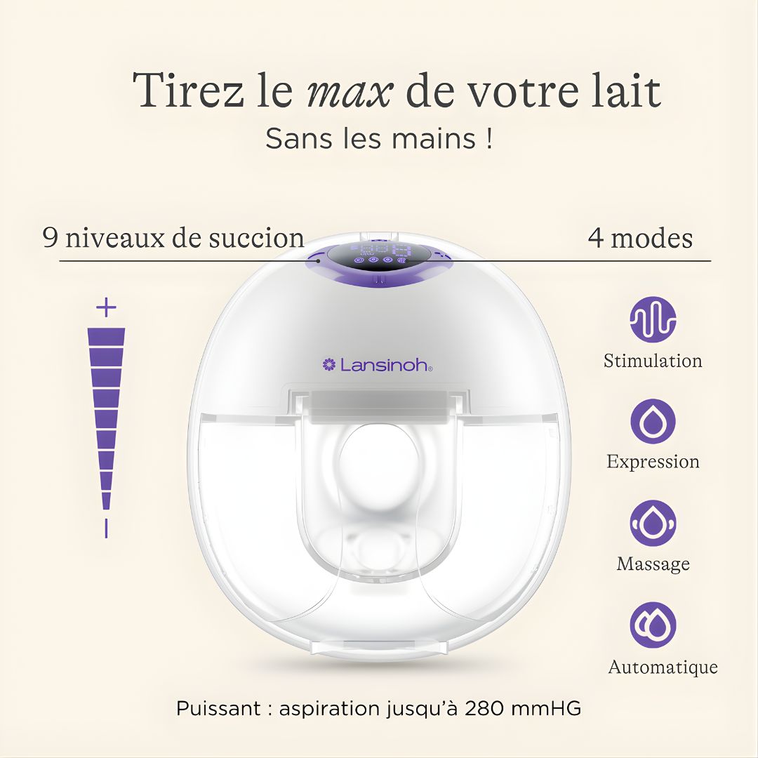 Lansinoh – Tire-lait Mains Libres Double