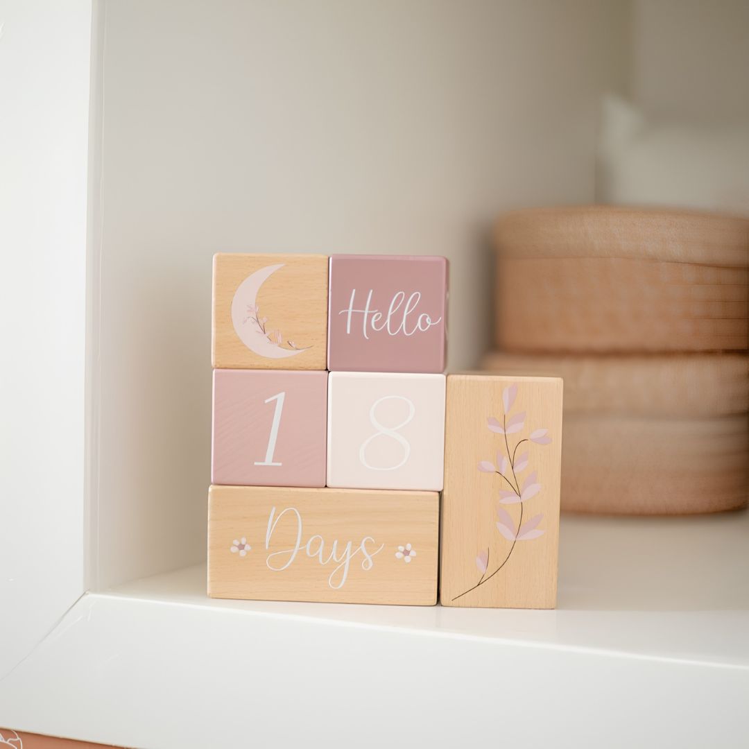 Blocs Étapes Bébé - Rose