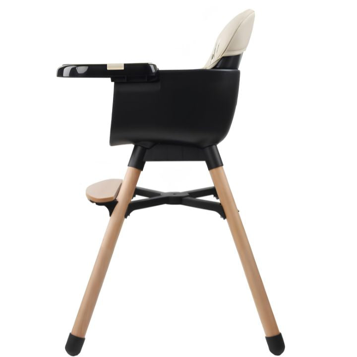 Chaise Haute en Bois Daily de Ding - beige