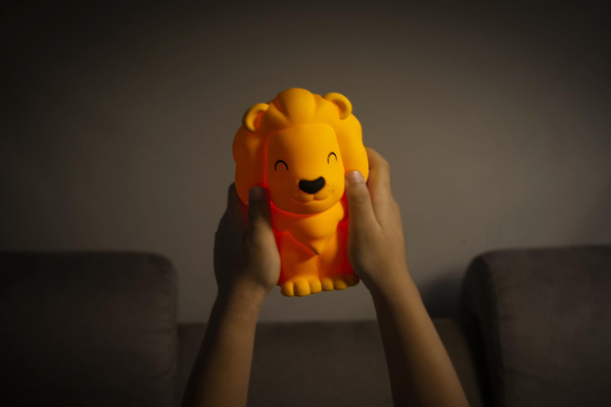 Veilleuse en silicone Dhink - Max la lionne