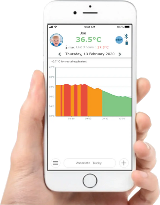 Pack thermomètre connecté avec Recharge de 15 adhésifs - Image #4