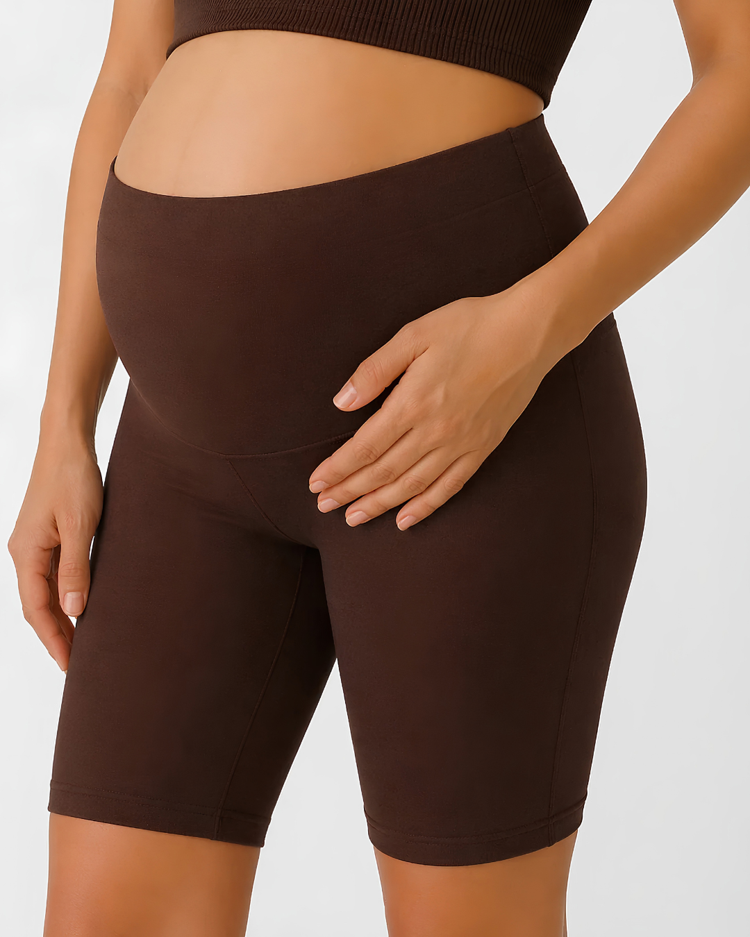 Shorty de Grossesse Marron