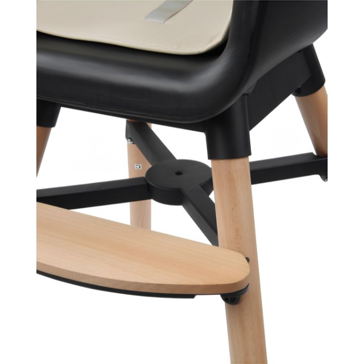 Chaise Haute en Bois Daily de Ding - beige