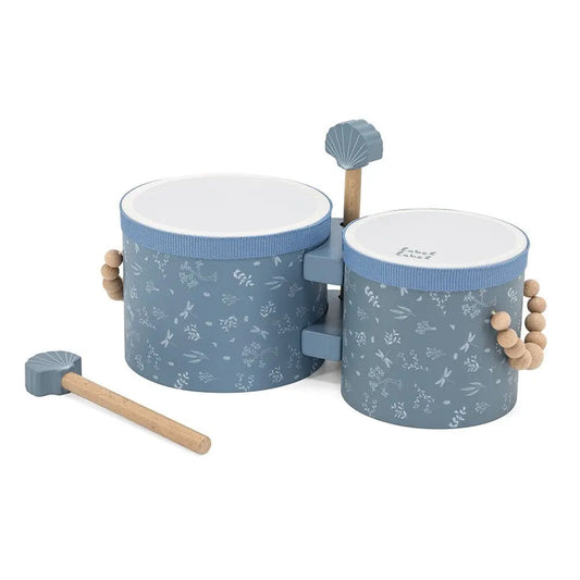 Bongos en bois - Bleu - Image #2