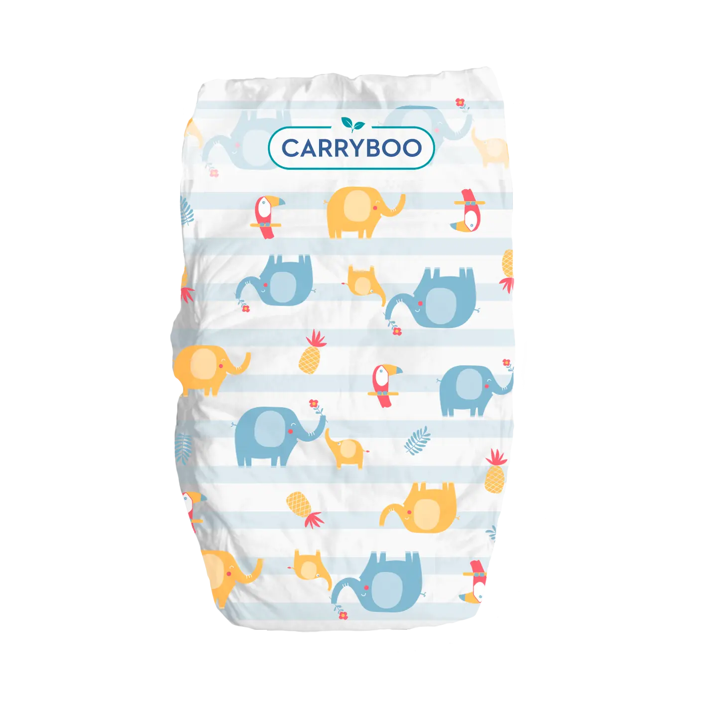 CARRYBOO-Couches bébé écologiques T2 (3-6 Kg) x 56 pièces - Image #2