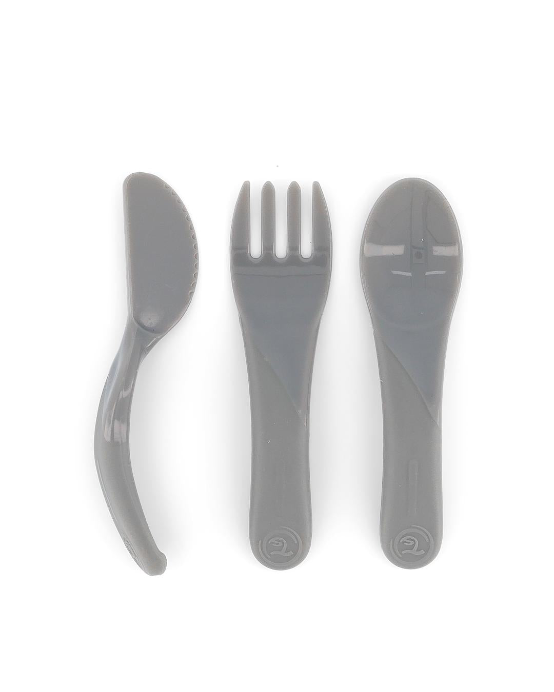 Couverts d'apprentissage - Gris