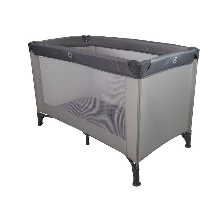 Basic Travel Cot - grey