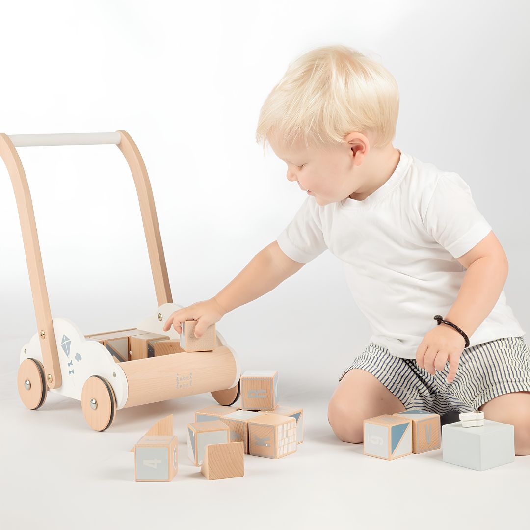 Chariot Éducatif pour Bébé - Bleu
