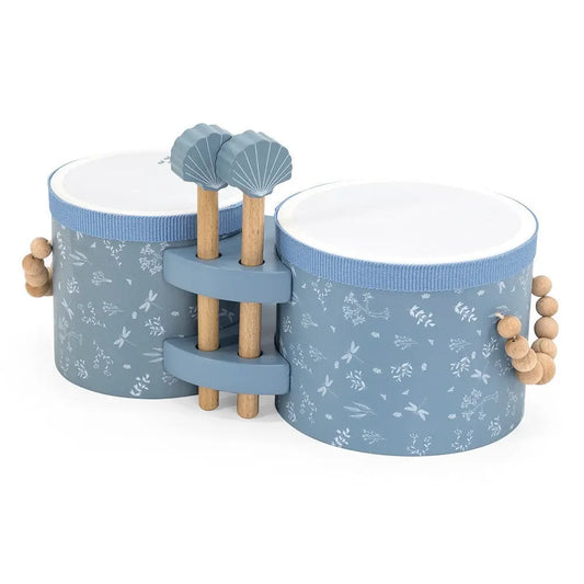 Bongos en bois - Bleu - Image #1