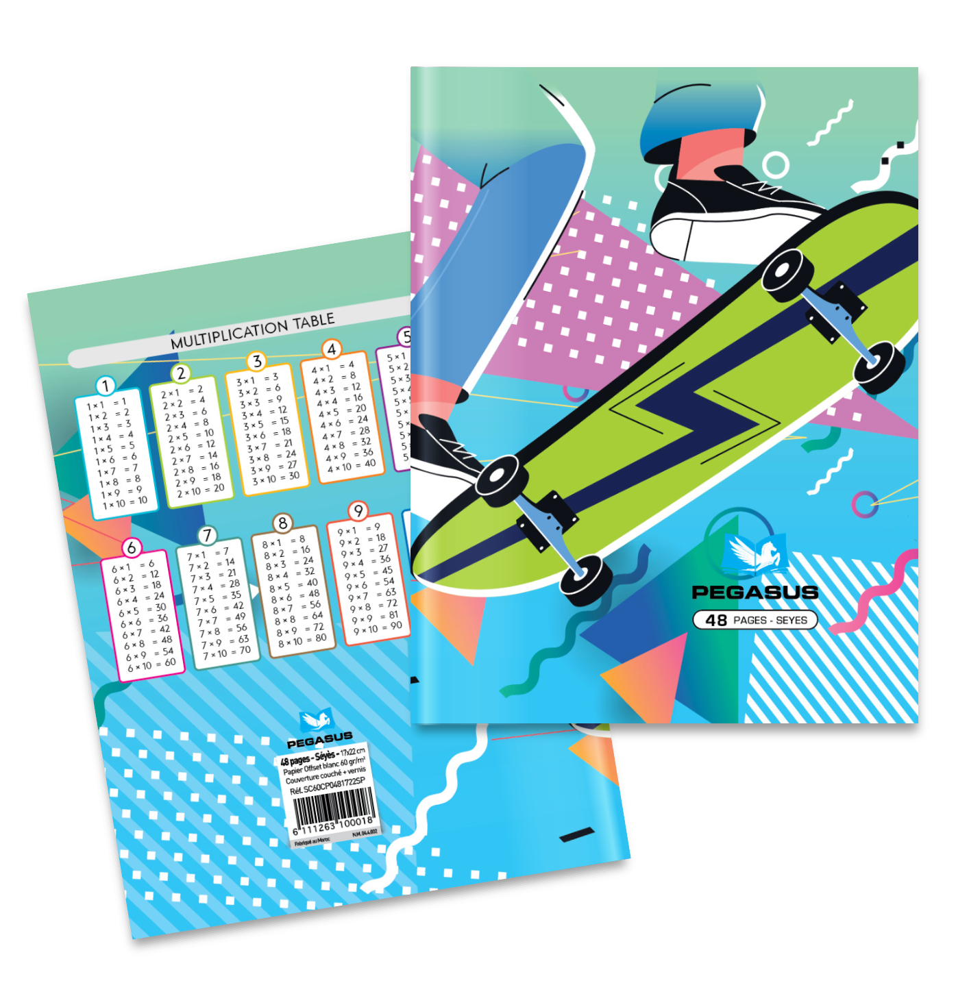Cahier de 48 page