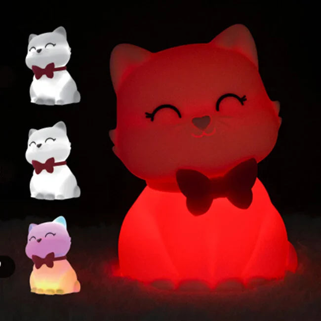 Veilleuse en silicone Dhink - Tosh le chat