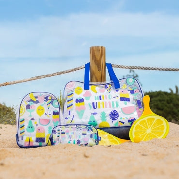 BACKPACK PLAGE BLUE PINK