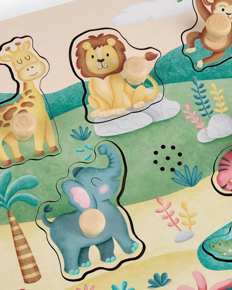 Eurekakids Puzzle Musical - Animaux de la Savane 12M+