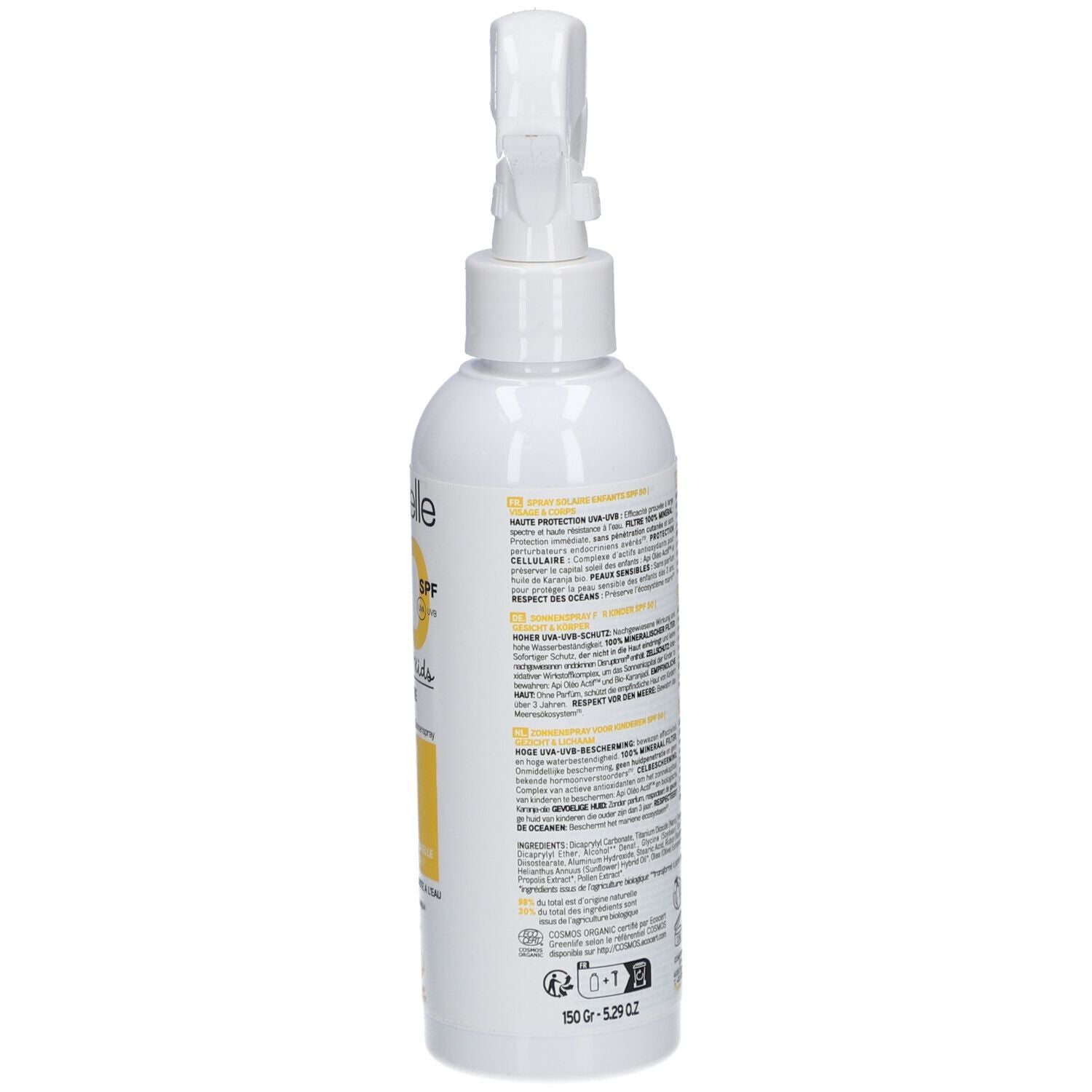 Spray solaire bio enfants SPF 50