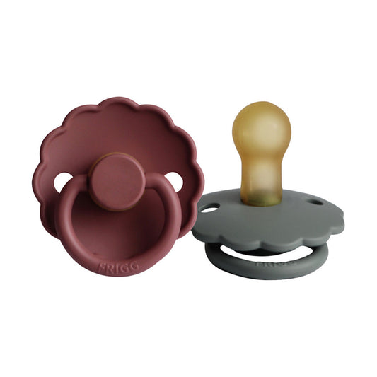 lot de 2 tétines Daisy en Latex- French gray/woodchuck taille 2 (6-18 mois)