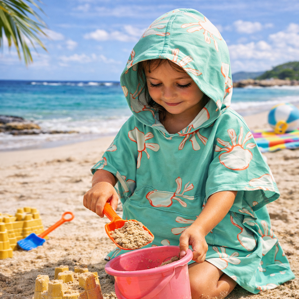Poncho Enfant Séchage Rapide Sans Sable – Palaos