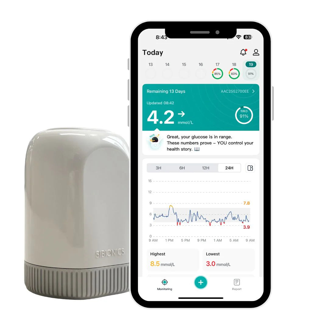 SIBIONICS GS3 – Système de surveillance continue du glucose (CGM)