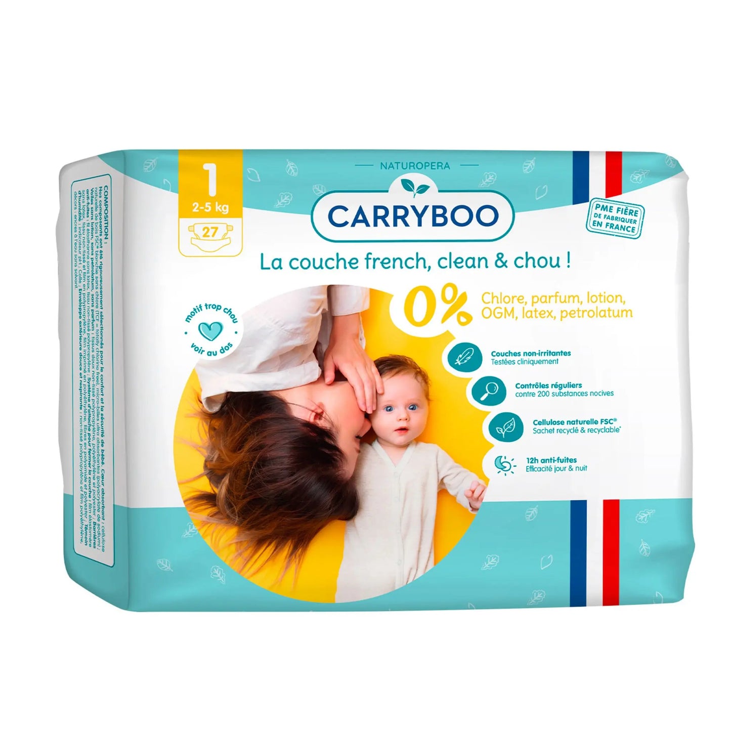 CARRYBOO-Couches Single T1 (2-5 Kg) x 27 pièces - Image #1