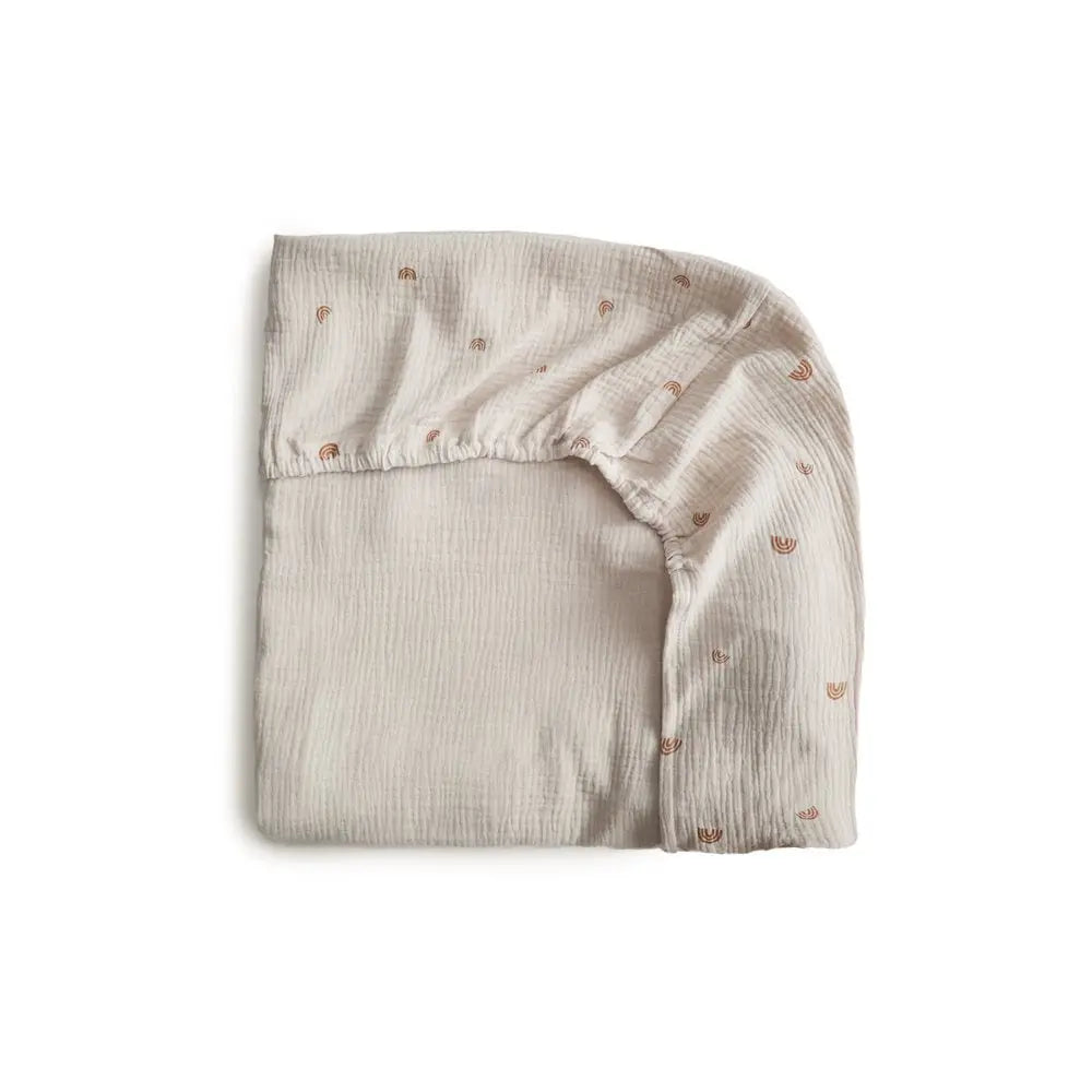 Drap pour Lit de Bébé Mushie - Petit - Naturel (Copie) - Image #4