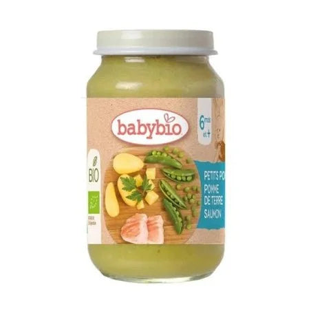 Babybio Pot Petits Pois, Pomme de Terre &amp; Saumon 200 g
