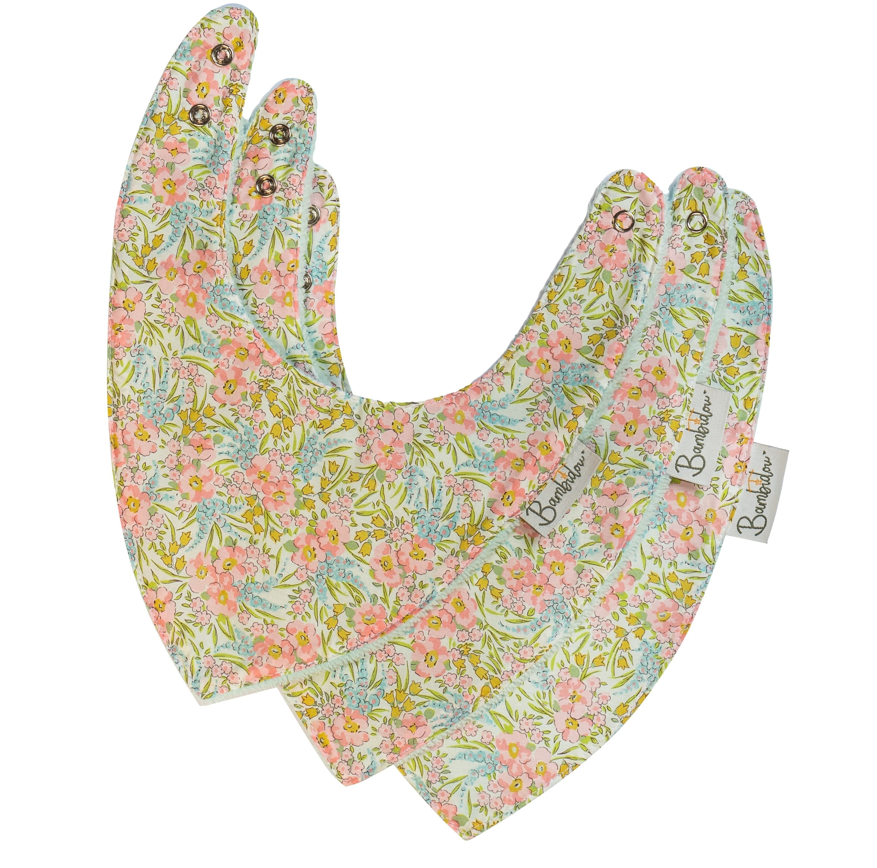 Pack de 3 Bavoirs Bandana Liberty Lilibet Rose