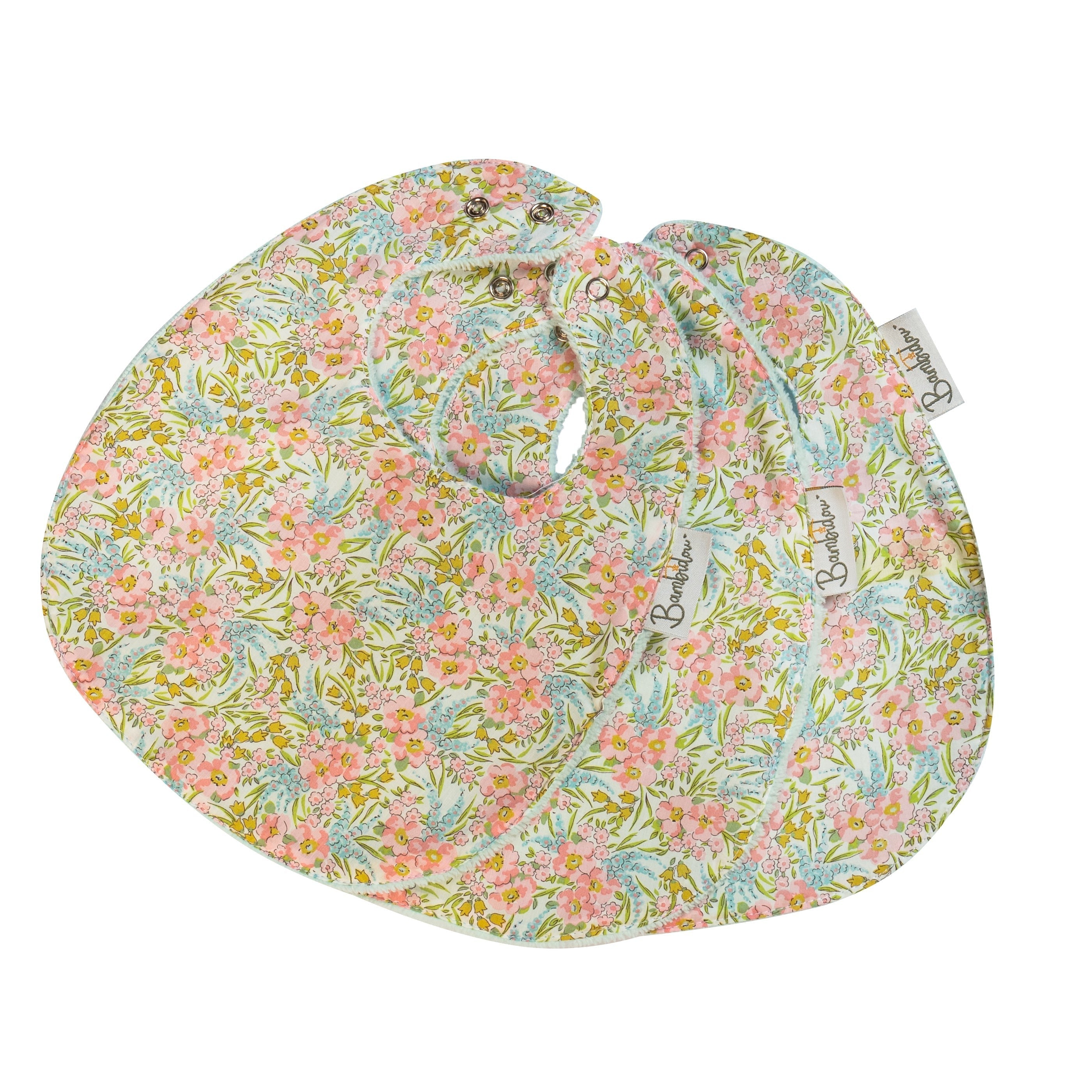 Pack de 3 Bavoirs Classiques Liberty Lilibet Rose