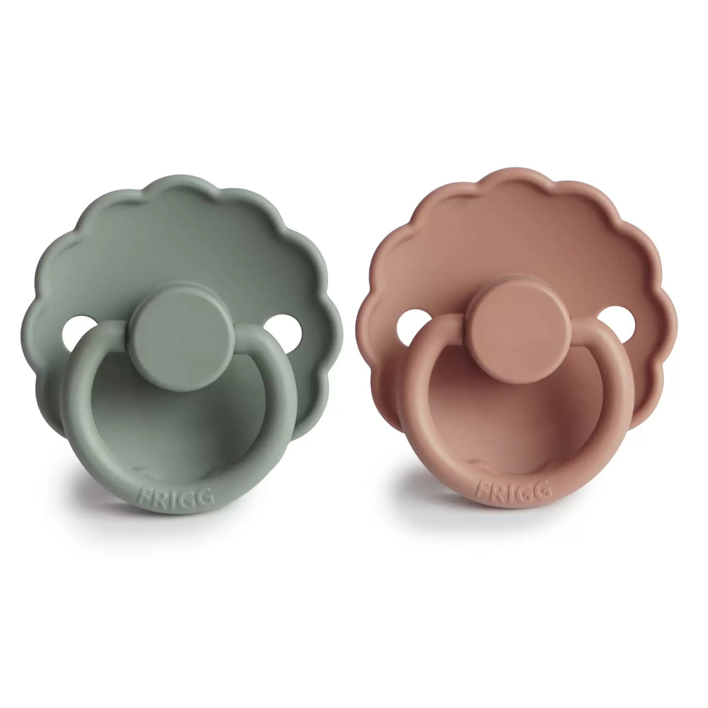 lot de 2 tétines Daisy en silicone - Dusty rose / Lily pad taille 1 (0-6 mois)