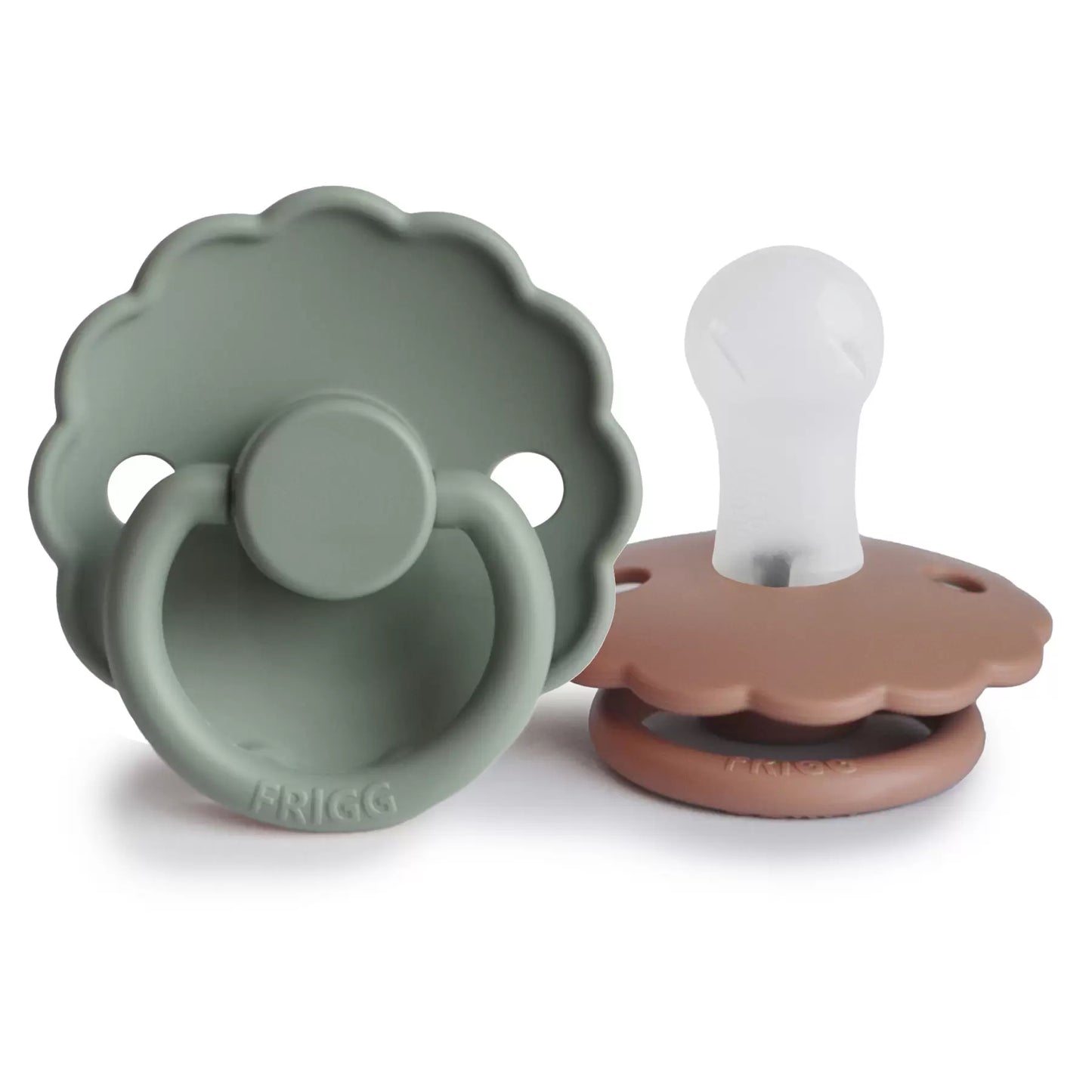 lot de 2 tétines Daisy en silicone - Dusty rose / Lily pad taille 1 (0-6 mois)