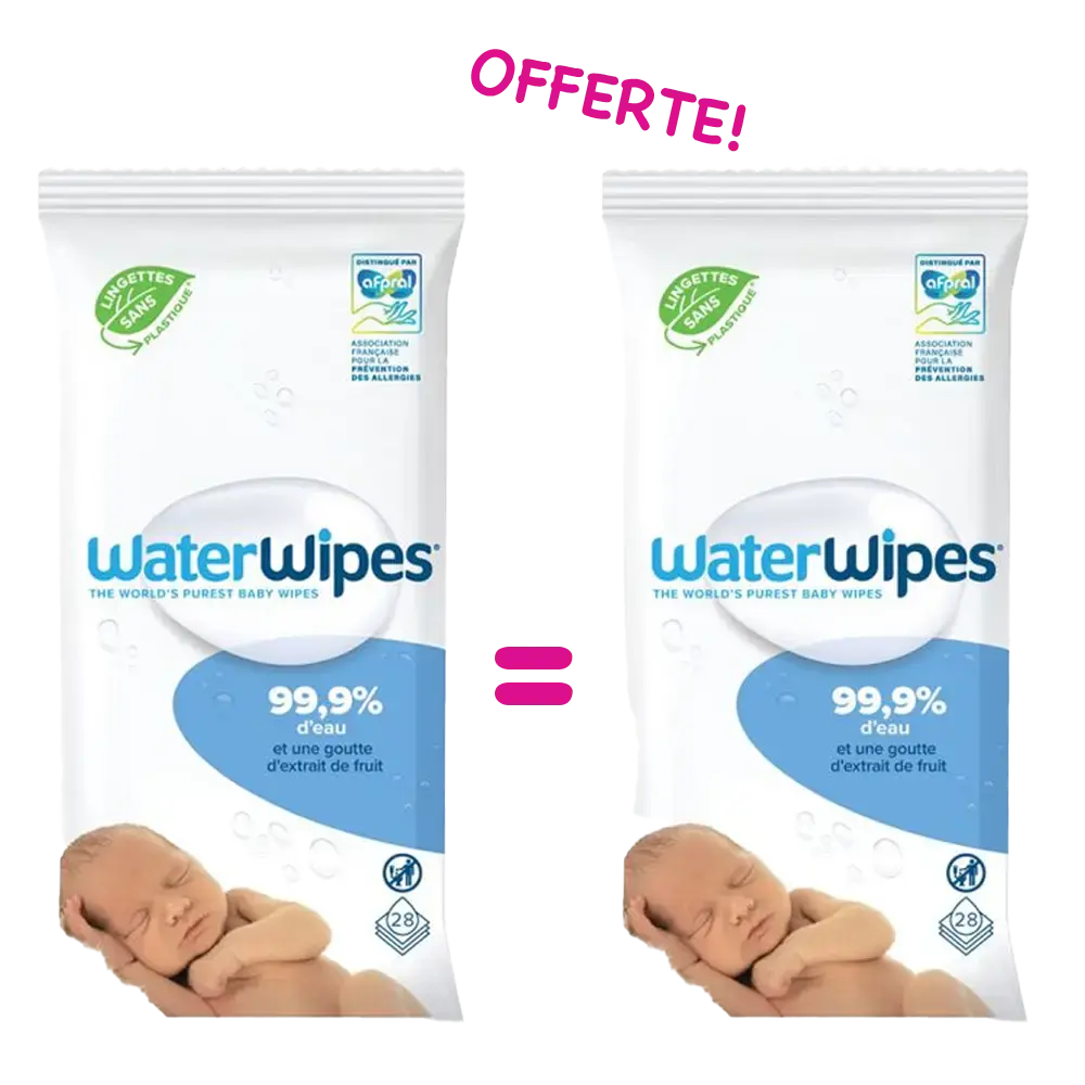 Offre : 2x Lingettes Bébe Waterwipes x28 - Image #1