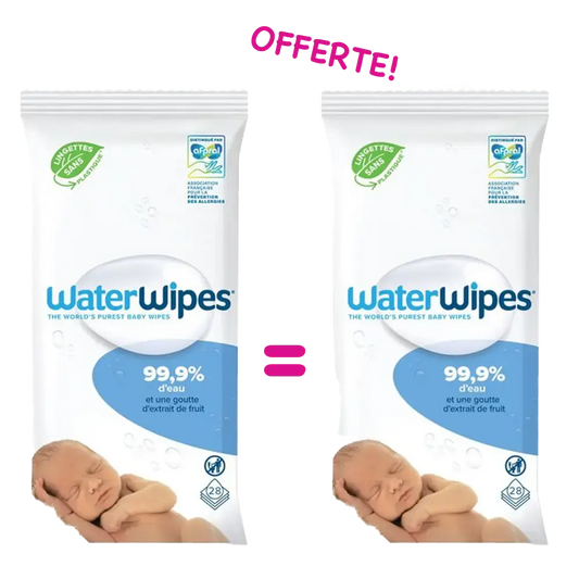 Offre : 2x Lingettes Bébe Waterwipes x28 - Image #1