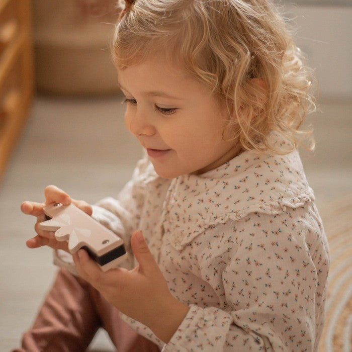 Harmonica en bois - Rose