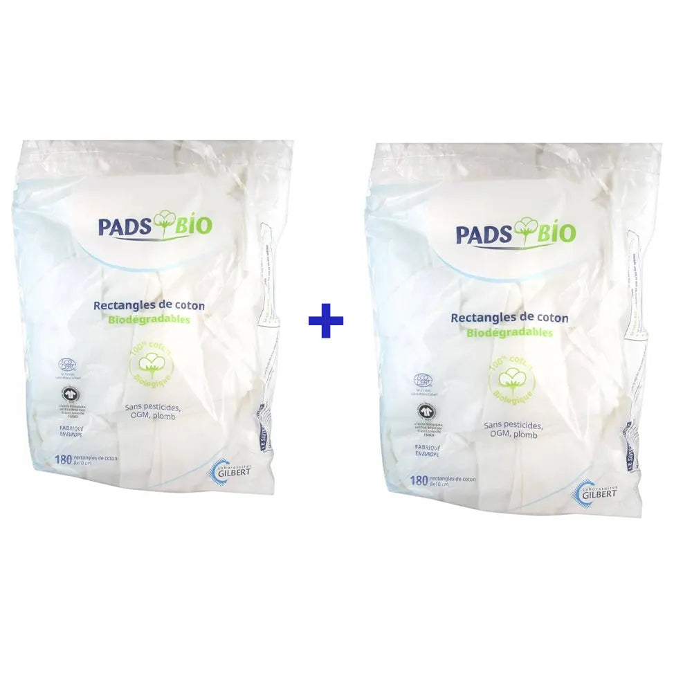 LOT DE 2 COTON PADS BIO – GILBERT