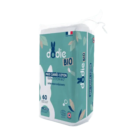 Maxi Carrés de Coton Bio Dodie x60