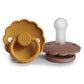 lot de 2 tétines Daisy en silicone- Honey / gold rose taille 2 (6-18 mois)