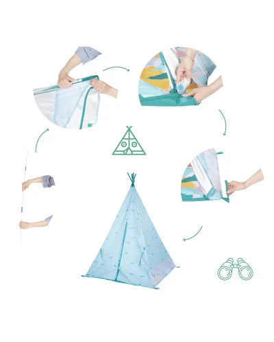 Tipi jungle Anti-UV pour Enfant Badabulle