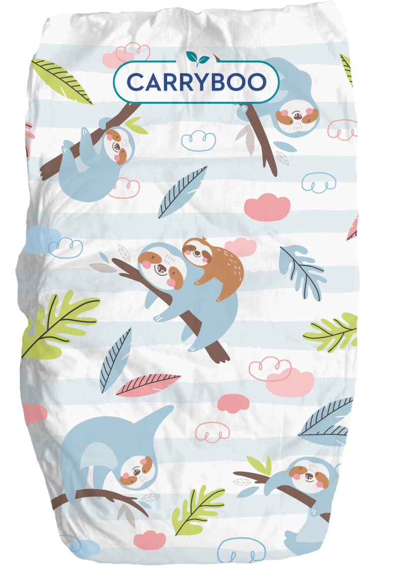 CARRYBOO-Couches Bébé écologiques T1 (2-5 Kg) x 27 pièces