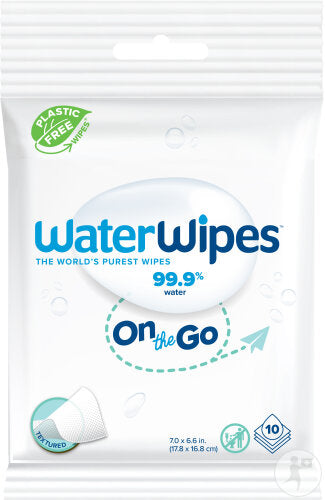 Lingettes Bébé WaterWipes "On The Go" Format Voyage x10